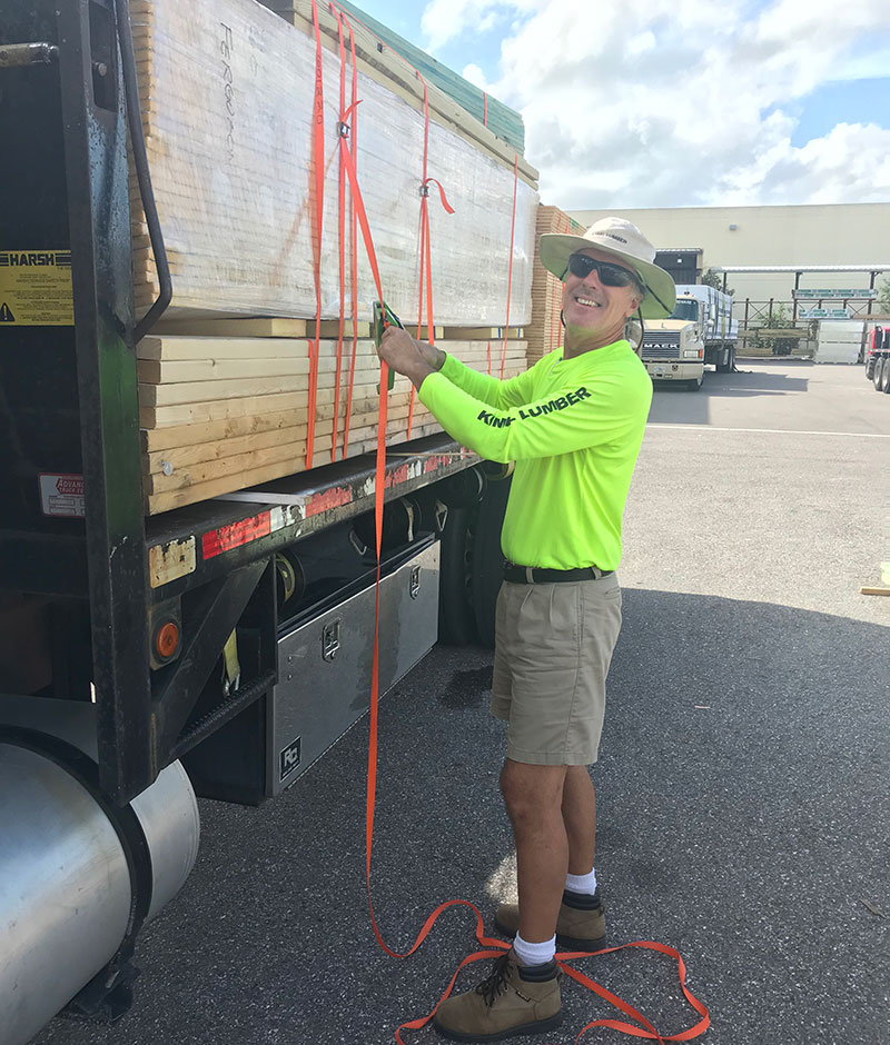 Dave Rudisill beside truck image