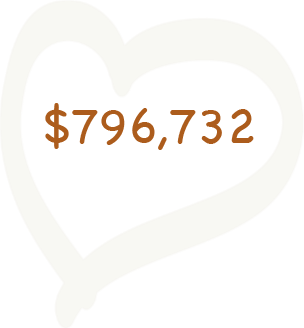 $796,732 surrounded by heart image