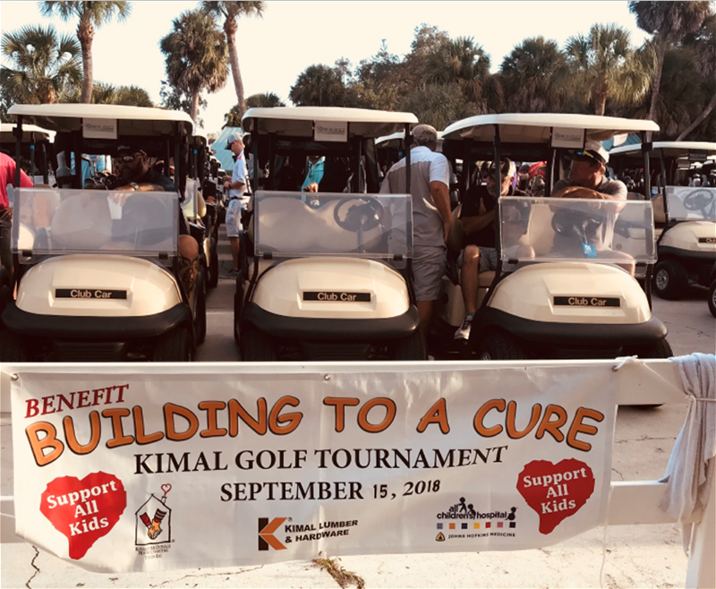 Building to a cure golf tournament photo