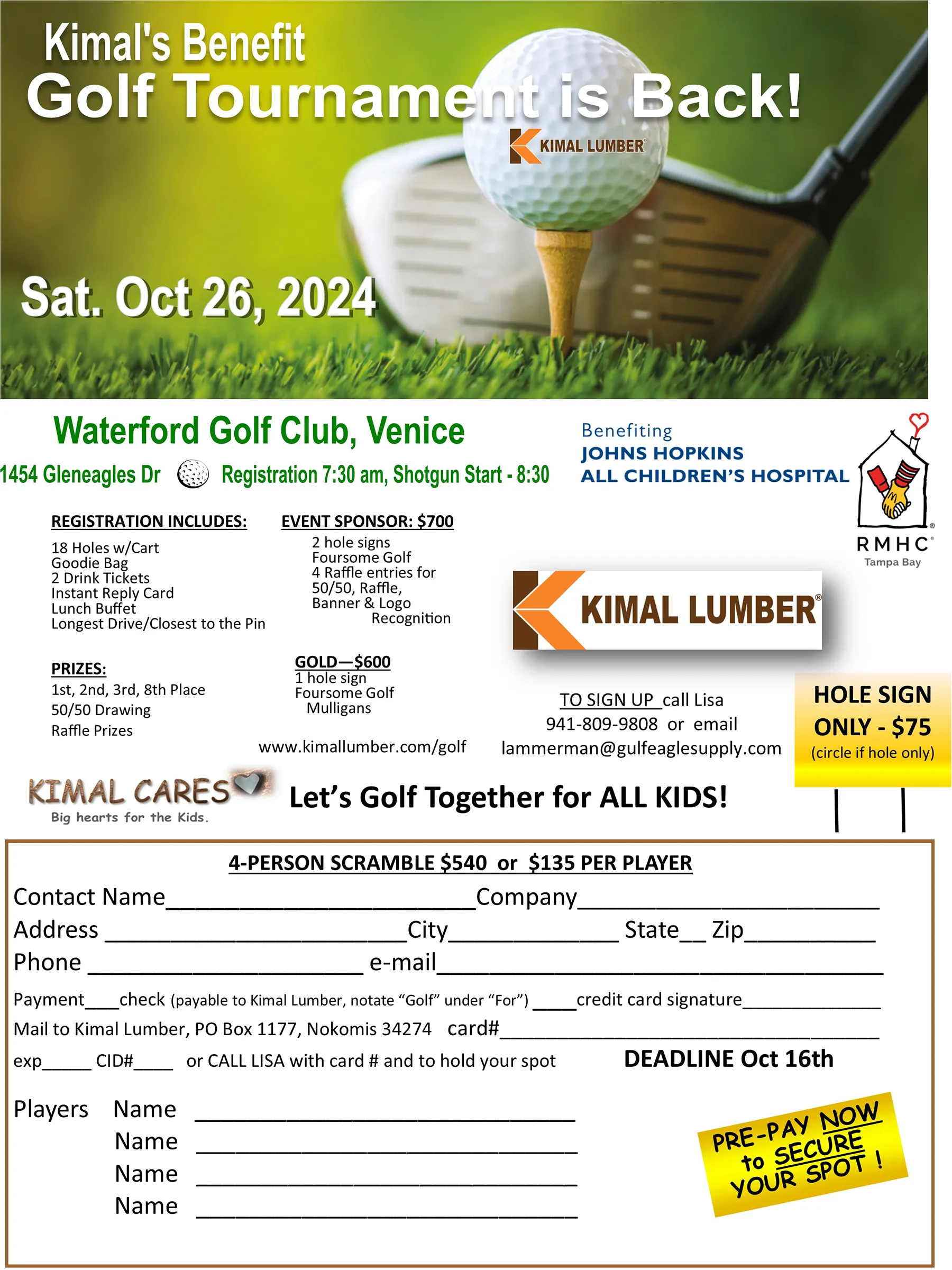 Golf Registration Flyer 2024-revised