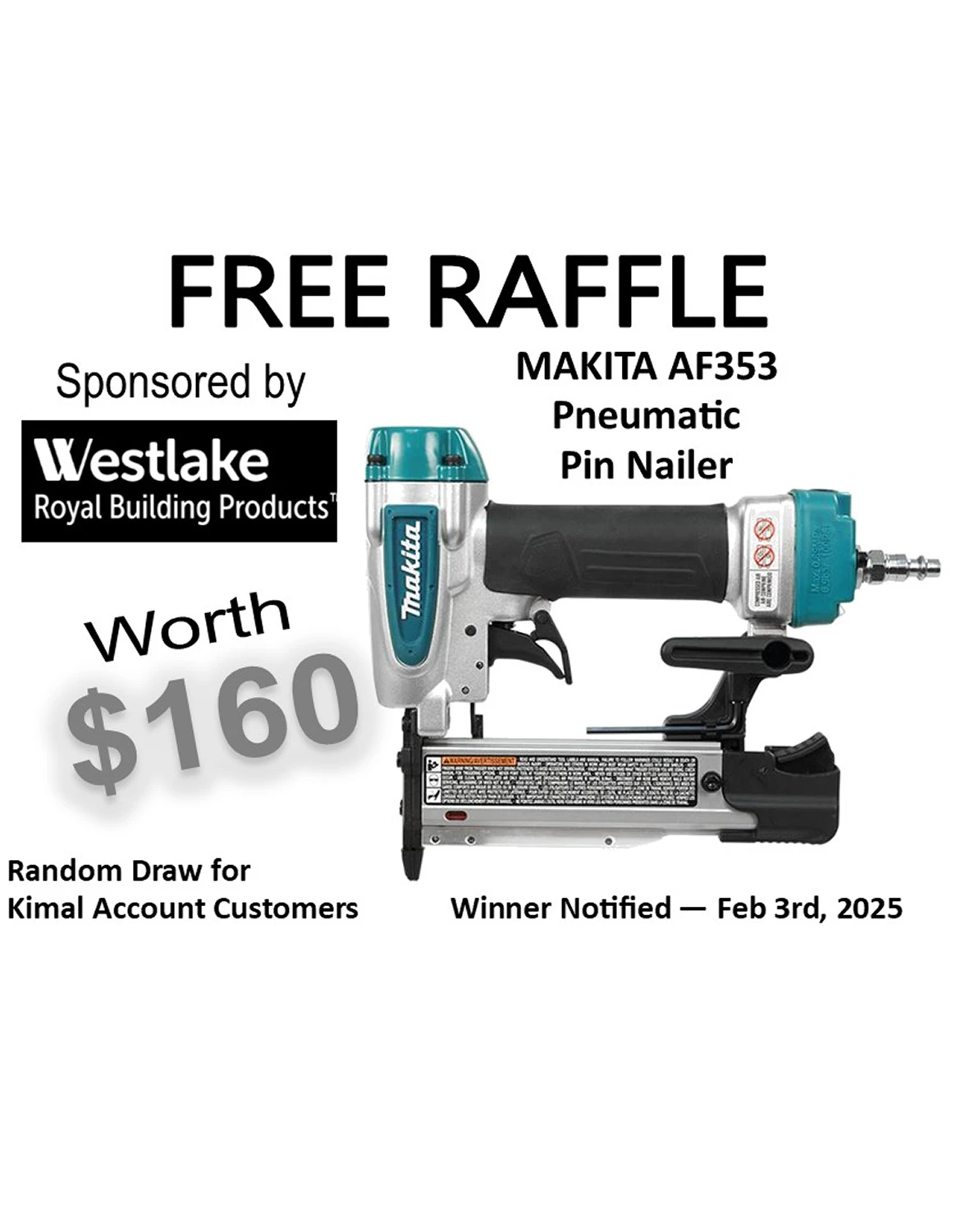 January 2025 Raffle of the Month