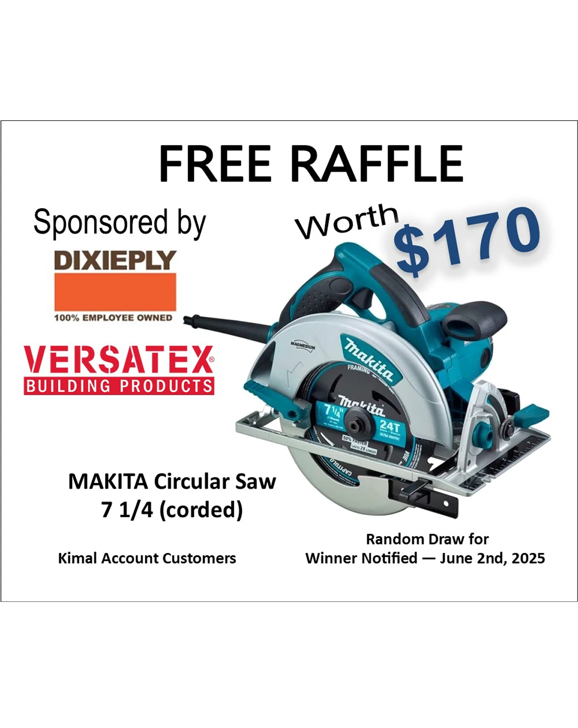 May 2025 Raffle of the Month