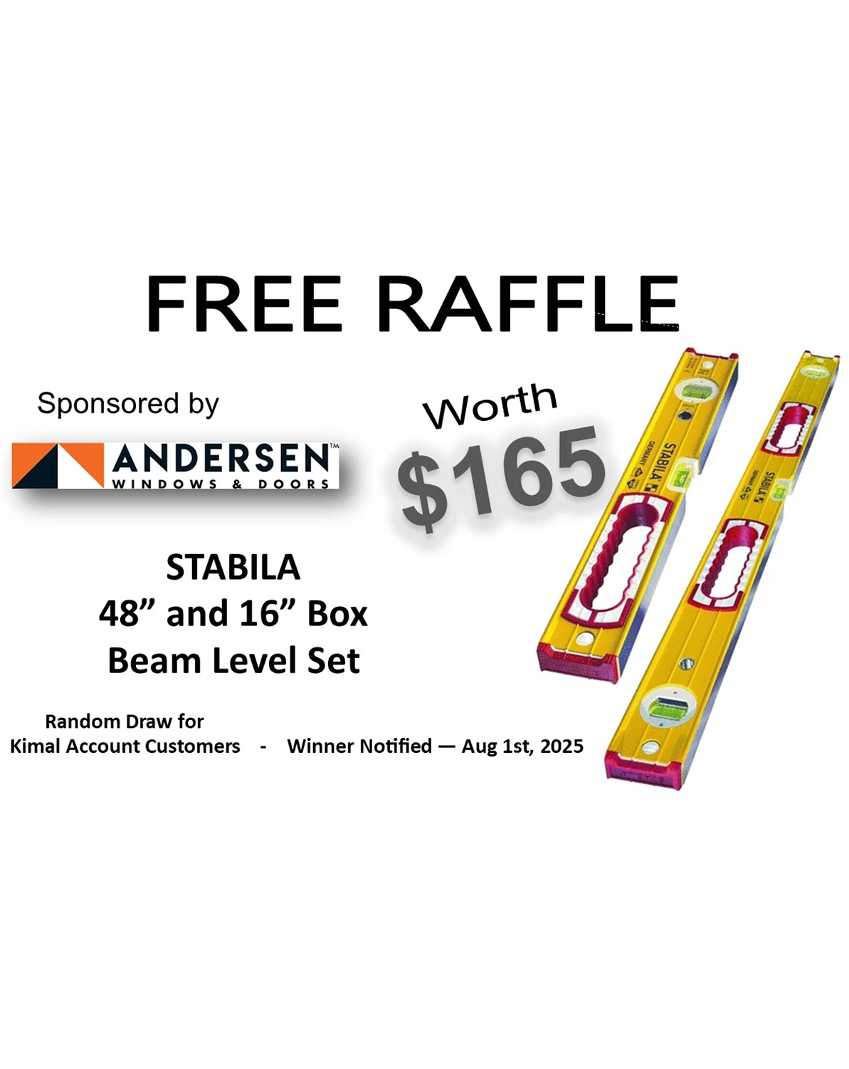 July 2025 Raffle of the Month