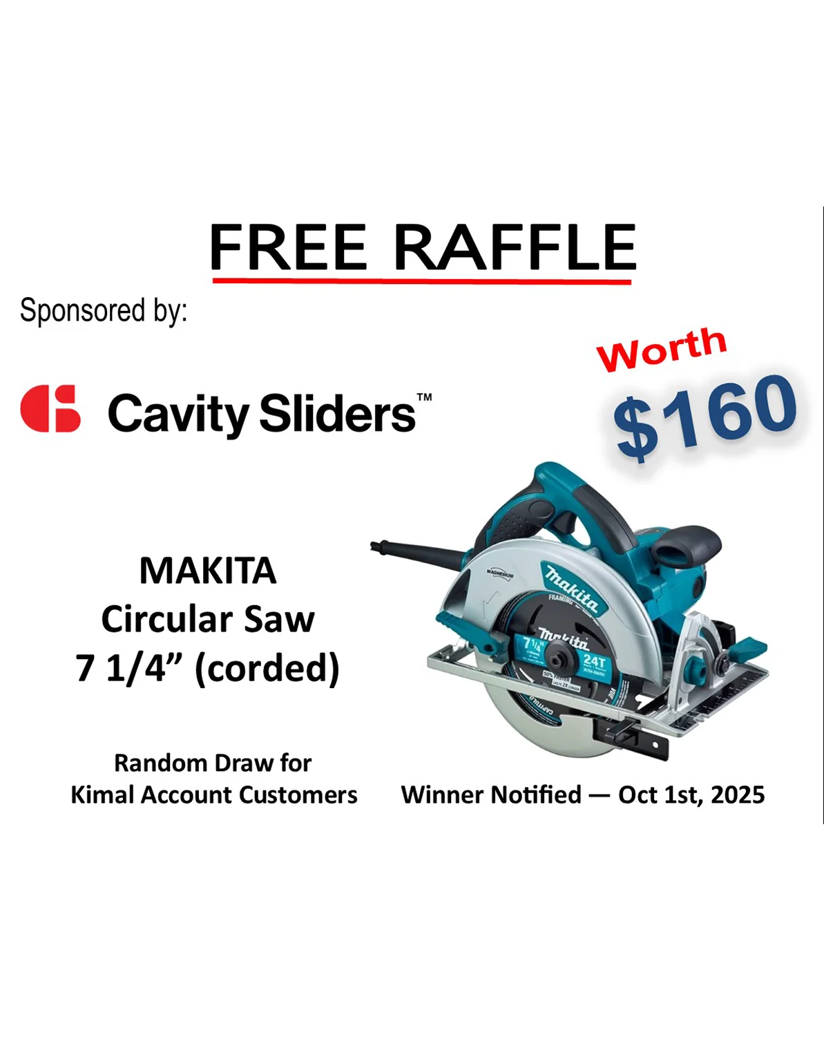 September Raffle of the Month